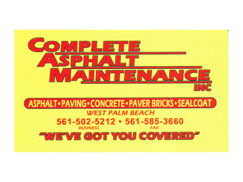Complete Asphalt Maintenance